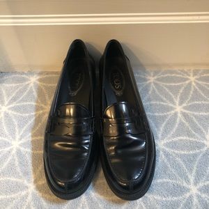 Tods Black Loafers